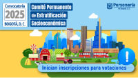 Se abren inscripciones para votar por aspirantes al Comité Permanente de Estratificación Socioeconómica