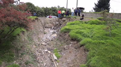 Lideramos acciones para frenar deslizamientos y proteger a familias en la localidad de Santa Fe