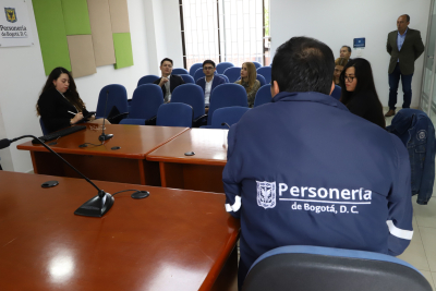 Personería de Bogotá articula entidades para atender zonas en riesgo en localidad de Santa Fe